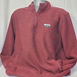 Eddie Bauer Maroon Knit Sweater with Logo Patch